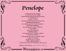 Penelope Meaning Of Name