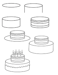 Drawing Birthday Cake Dessin Gateau Anniversaire Gateau Dessin Dessin Anniversaire