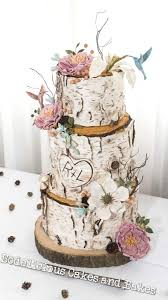 Birch Tree Wedding Cake Tutorial Amazing Rustic Wedding Cakes Wedding Cake Tree Wedding Cake Rustic Wedding Cake Centerpieces