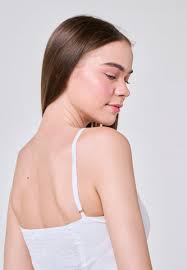 Laurice White Woven Bustier with Spaghetti Strap