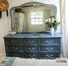 A painted media console makeover with a french. French Country Blue My Craigslist Score Prodigal Pieces