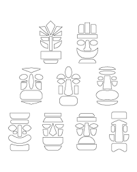 Tiki Mask Patterns Super simple draw is for the budding artist in every child. tiki mask patterns