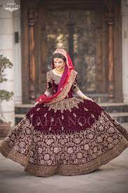 Bridal Reception Lahnga In Dark Maroon Color Model B 1825 Bridal Dresses Pakistan Red Bridal Dress Pakistani Bridal Dresses