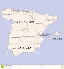 Arte, cultura, museus, monumentos, praias, cidades, festas, roteiros, culinária, espaços naturais na espanha | spain.info em português brasileiro. Mapa Da Espanha Com Nomes Das Regioes Ilustracao Stock Ilustracao De Circuito Mapa 70307594