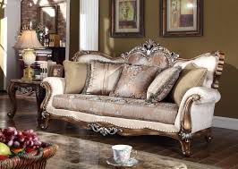 Sandro Light Cherry Solidwood Imported Fabric Removable Back Sofa Luxury Sofa Meridian Furniture Luxury Furniture