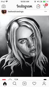 Billie Eilish Cartoon Drawing Black And White Pin By Bethany Shikany On Billie Eyelash Billie Eilish Billie Sketches