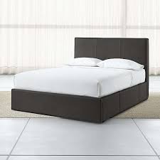 【space saving & full bed frame with 2 drawers】comes with 2 big drawers equipped with smooth casters, this platform bed is ideal for keeping your bedroom platform bed with headboard and foot board: Storage Beds Crate And Barrel