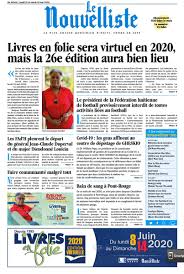 The developer, le nouvelliste, has not provided details about its privacy practices and handling of data to apple. Le Nouvelliste On Twitter La Une De Le Nouvelliste Du Mardi 26 Mai 2020