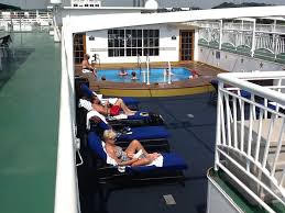 The Swimming Pool Was On The Top Deck Of The American Queen Steamboat American Queen Steamboat River Boat Rhine River