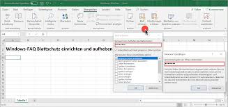 Öffnen sie mit excel die tabelle, die sie mit einem passwort schützen möchten. Wie Kann Der Excel Blattschutz Eingerichtet Bzw Aufgehoben Werden Einstellungen Excel Kennwort Schutz Windows Faq