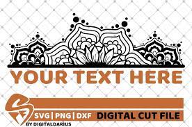 Download Mandala Border Svg Floral Svg Monogram Svg Sunflower Svg 566945 Cut Files Design Bundles