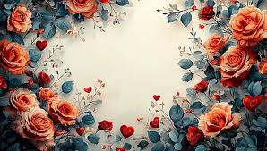 Fond Cadre De Fleurs Autour Dun Coeur, Carte De Voeux, Fleurs, Fleur Image  de Fond Pour le Téléchargement Gratuit