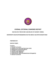 Universiti islam antarabangsa sultan abdul halim. 4 Overall External Examiner Report Flip Ebook Pages 1 4 Anyflip Anyflip