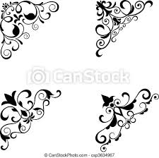 Floral design pattern borders for photoshop. Flower Patterns And Borders For Design And Ornate Canstock