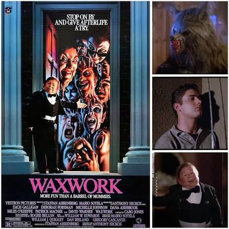 On June 17, 1988 “Waxwork” was released in theaters! Written and directed  by Anthony Hickox in his directorial film debut and starring Zach Galligan,  Deborah Foreman, Michelle Johnson, David Warner, Dana Ashbrook,