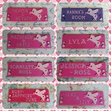 Unicorn Bedroom Door Name Plaques Www Etsy Com Uk Shop Fairylanddecor Name Plaques Fence Signs Plaque