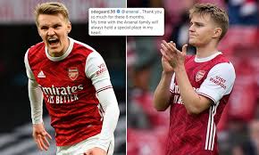 He was really happy during his loan spell last season and he's waiting for arsenal bid to be accepted by real madrid, once the green light arrives. Martin Odegaard Appears To Confirm He Will Not Be Returning To Arsenal Next Season Daily Mail Online