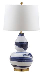 Tbl4013b Table Lamps Lighting By Safavieh Table Lamp Table Lamps Living Room Blue And White Lamp