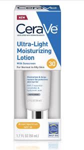 Hyaluronic acid in the moisturizing lotion helps maintain a natural level of skin hydration for a long time. Cerave Ultra Light Moisturizing Facial Lotion Spf 30 Reviews Photos Ingredients Makeupalley