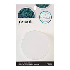 Il crée des tables en bois qui intègrent une rivière de verre. Dessous De Verre En Ceramique Cricut Infusible Ink Rond La Fourmi Creative