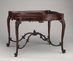 This China Or Tea Table Is Related To A Design In The First Edition Of Thomas Chippendale S Gentle Chippendale Furniture Georgian Furniture English Furniture