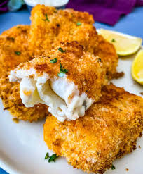 Pat fish dry and season on both sides with salt and pepper. Easy Air Fryer Fish Sticks Video