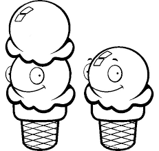 Ice cream coloring page coloring book or page for kids. One And Two Scoop Of Ice Cream Cone Coloring Pages Bulk Color Coloring Pages Ice Cream Cone Ice Cream Scoop