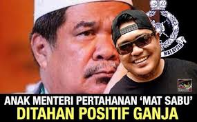 Defence minister mohamad sabu has confirmed that it was his son who was arrested in a drug raid at an entertainment outlet here earlier this morning. Anak Mat Sabu Ditangkap Positif Dadah Malaysia Today