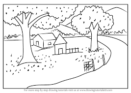 Summer background design, autumn, golden autumn, season, winter , summer , child. Learn How To Draw Summer Scenery Summer Season Step By Step Drawing Tutorials
