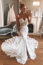 Sweetheart Chapel Train Mermaid Wedding Dress With Appliques Wedding Dresses Wedding Dresses Mermaid Sweetheart Mermaid Wedding Dress