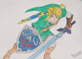 Look below for the detailed and illustrated steps that will guide you to drawing an illustrated link. Worked On This For About A Week I Think I Tried To Draw Link From Tje Legend Of Zelda Twilight Princess Hope You Like It Tp Zelda