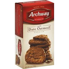 Calories in archway cookies based on the calories, fat, protein, carbs and other nutrition information submitted for archway cookies. Archway Soft Date Oatmeal Cookies 9 Oz Box Oatmeal Foodtown