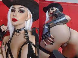 Ashe from Overwatch on/off lewd cosplay - by Felicia Vox [bonus pic in  comments] Porn Pic - EPORNER