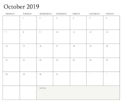 October 2019 Blank Calendar September Calendar Calendar Template November Calendar