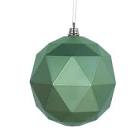 Holiday Décor Geometric Ball Ornament Color: Celadon, Size: 6" H x 6" W x 6" D(Set of 4)