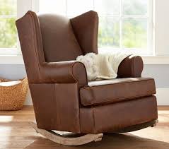 leather wingback convertible rocker 38 ottoman nursery chair rocking chair nursery rocking chair