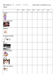 5 year old chore chart docshare tips