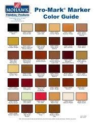 Color Chart Mohawk Finishing Products