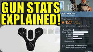 destiny weapon stats explained attack is not damage