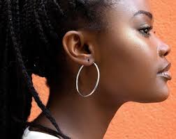 Small Tubular Hoop Earrings