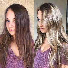 Color Correction Brunette To Blonde Brunette To Blonde Blonde From Brunette Color Melt Brunette To Blonde