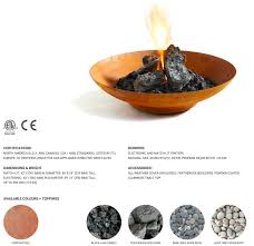 Corten steel is a premium weathering metal that is intended to be used in outdoor areas. Paloform Bol Round Fire Bowl Pit In Corten Steel Gas Propane Stardust