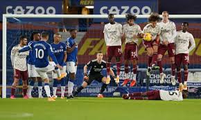 Everton Sink Arsenal As Yerry Mina Header Piles Pressure On Arteta Premier League The Guardian