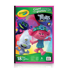 Trolls world tour coloring pages. Giant Colouring Pages Trolls World Tour Crayola Store