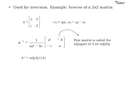 Check spelling or type a new query. Inverse Matrix Determinants