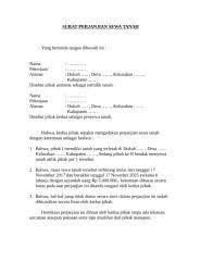 Dengan adanya kesepakatan tersebut, maka timbullah sebuah perjanjian yang harus dipatuhi oleh kedua belah pihak. Pin On Surat