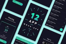 Minimal Mobile App Mock Ups Mockup App Design Mocking