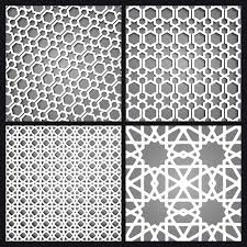 islamic moroccan seamless pattern and background set arabic geometric ornament 3d abstract arab png and vector with transparent background for free download
