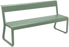 Create a garden bench to maximize use of your outdoor living space. Fermob Bellevie Bench With Back Cactus By Pagnon Pelhaitre Designer Furniture By Smow Com