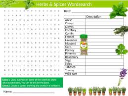 They are quite salty, so be prepared to have a glass of water nearby. Herbs Spices Wordsearch Food Technology Literacy Starter Activity Homework Cover Lesson Plenary Teaching Resources